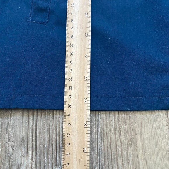 VTG Auburn Sportswear - Blue Jacket Back Print Casual Poly Cotton - Size XL Read - Picture 6 of 9